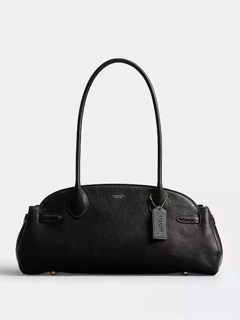 Coach Empire Carryall Bag 34 in Brass/Black Glazed Leather CCM57 NWT